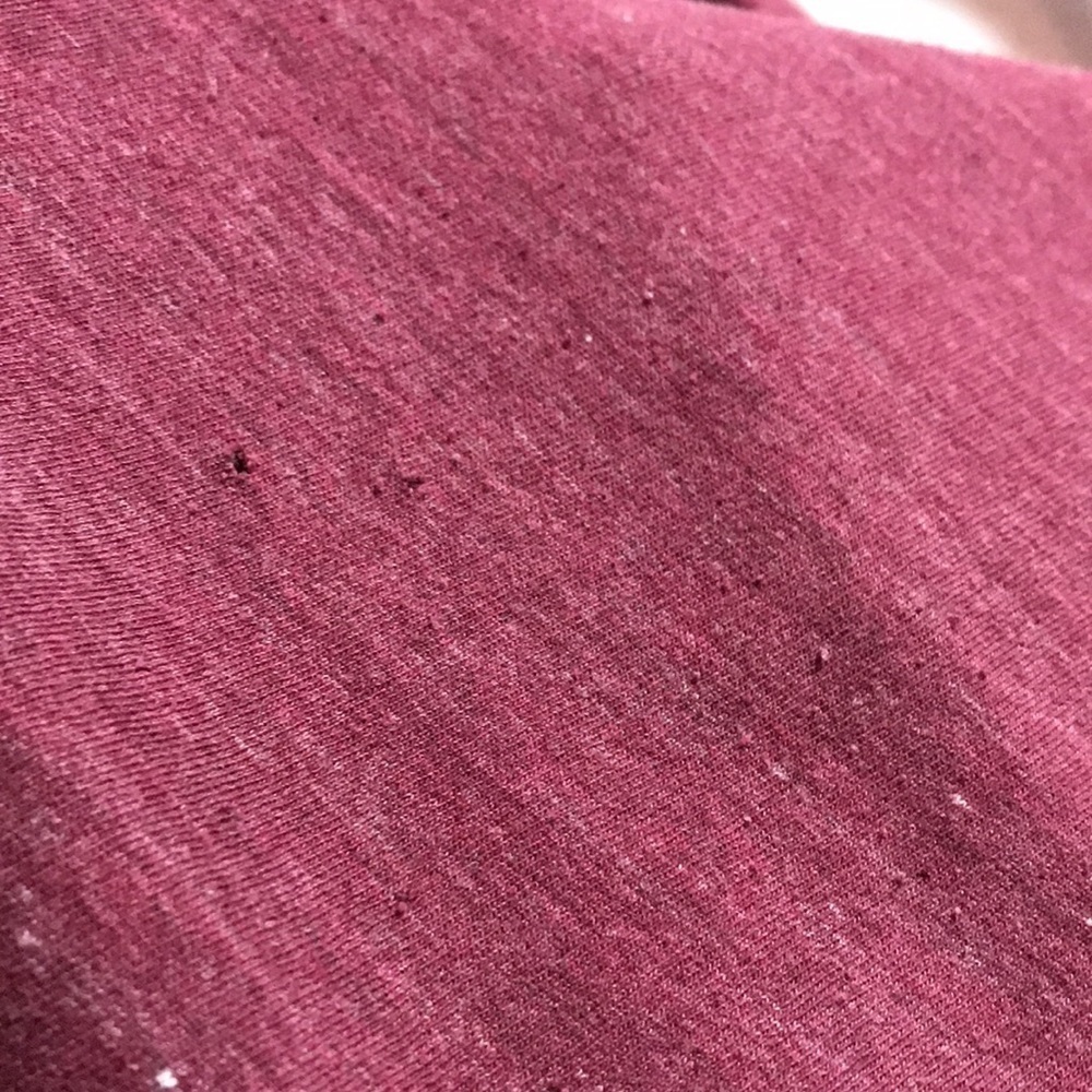 AMERICAN EAGLE OUTFITTERS LEGEND T Mens Burgundy Slate SL T-Shirt (Distressed)—M - Picture 10 of 13